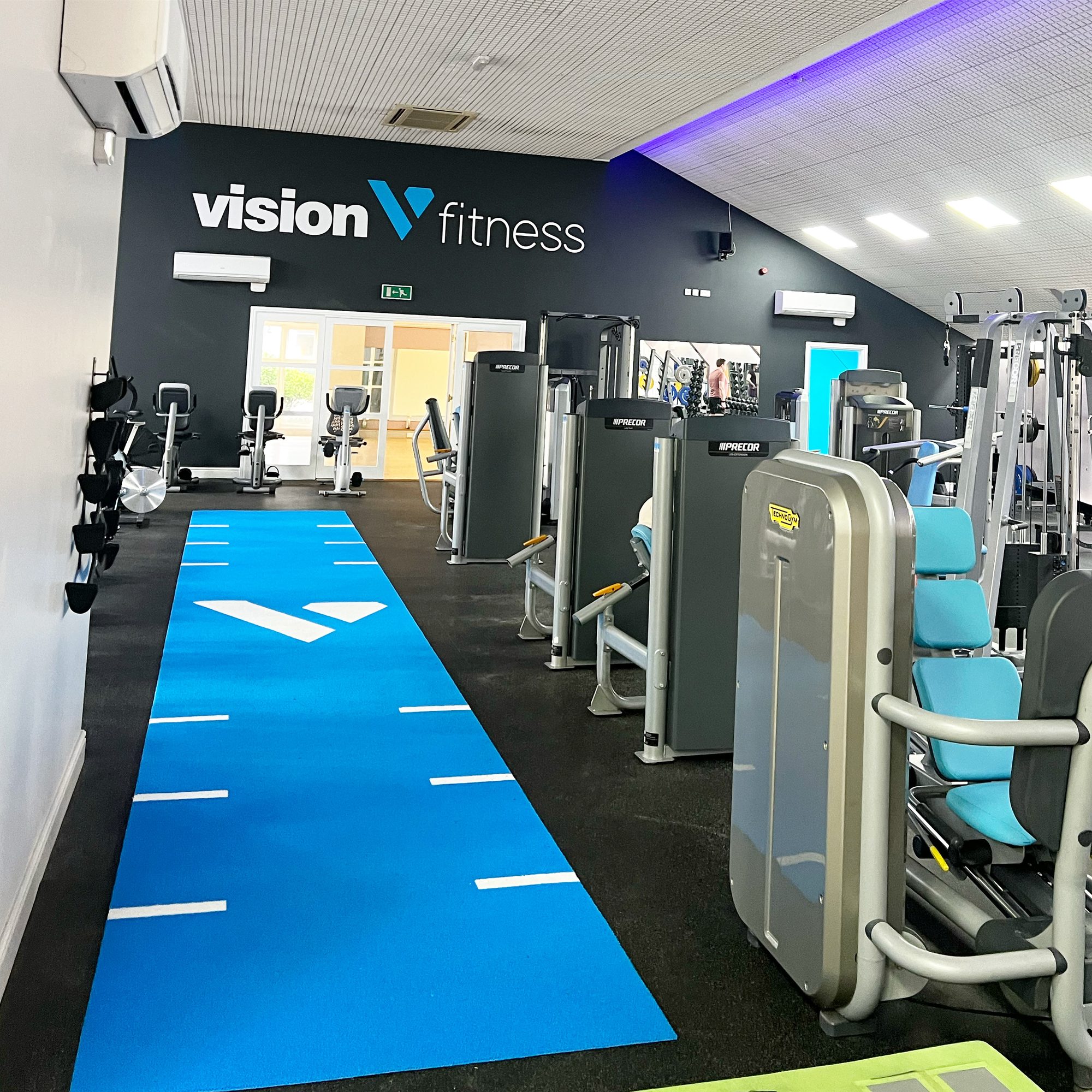 Gym floor at Vision Fitness Girton, Cambridge